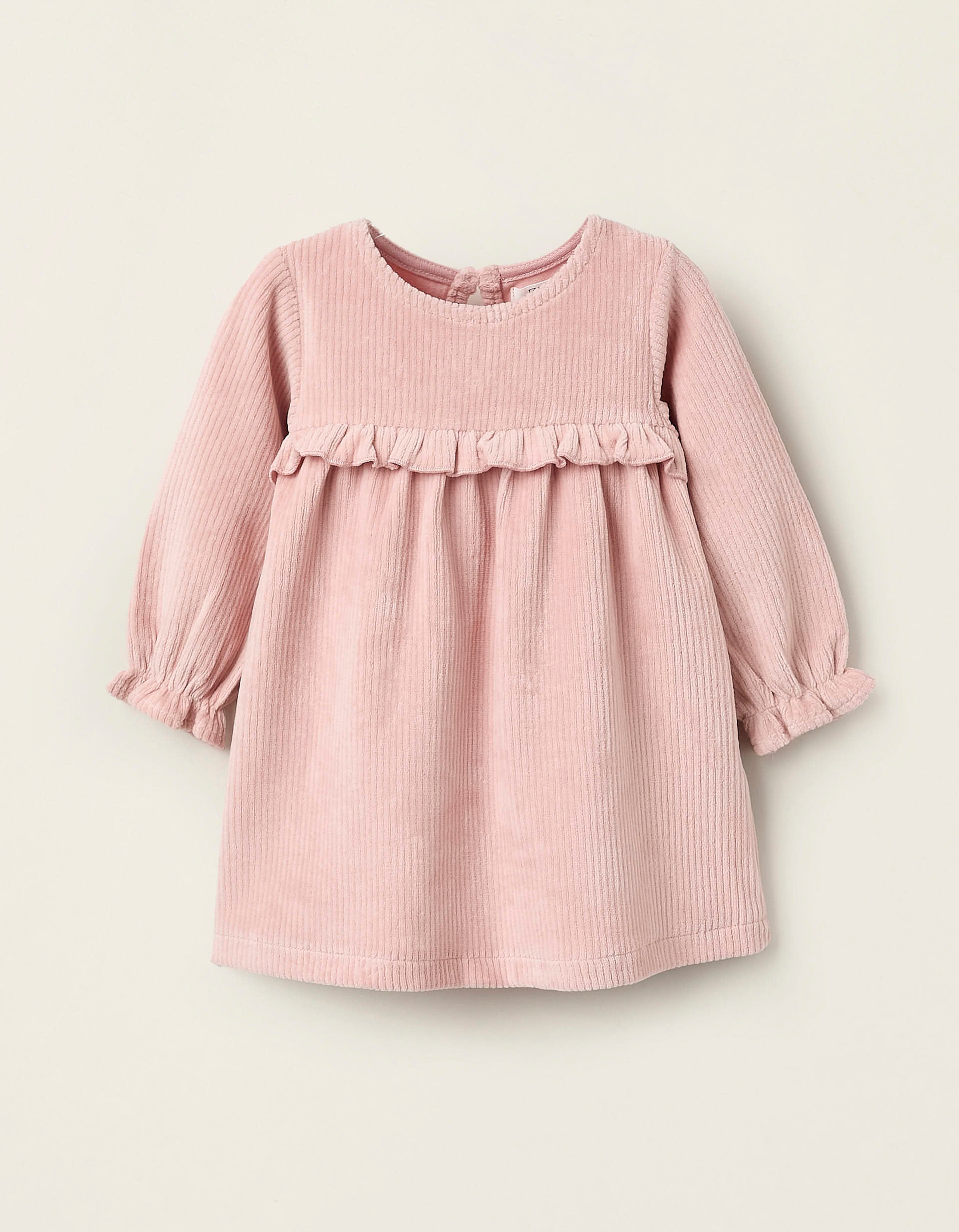 Corduroy Dress for Newborn Girls, Pink