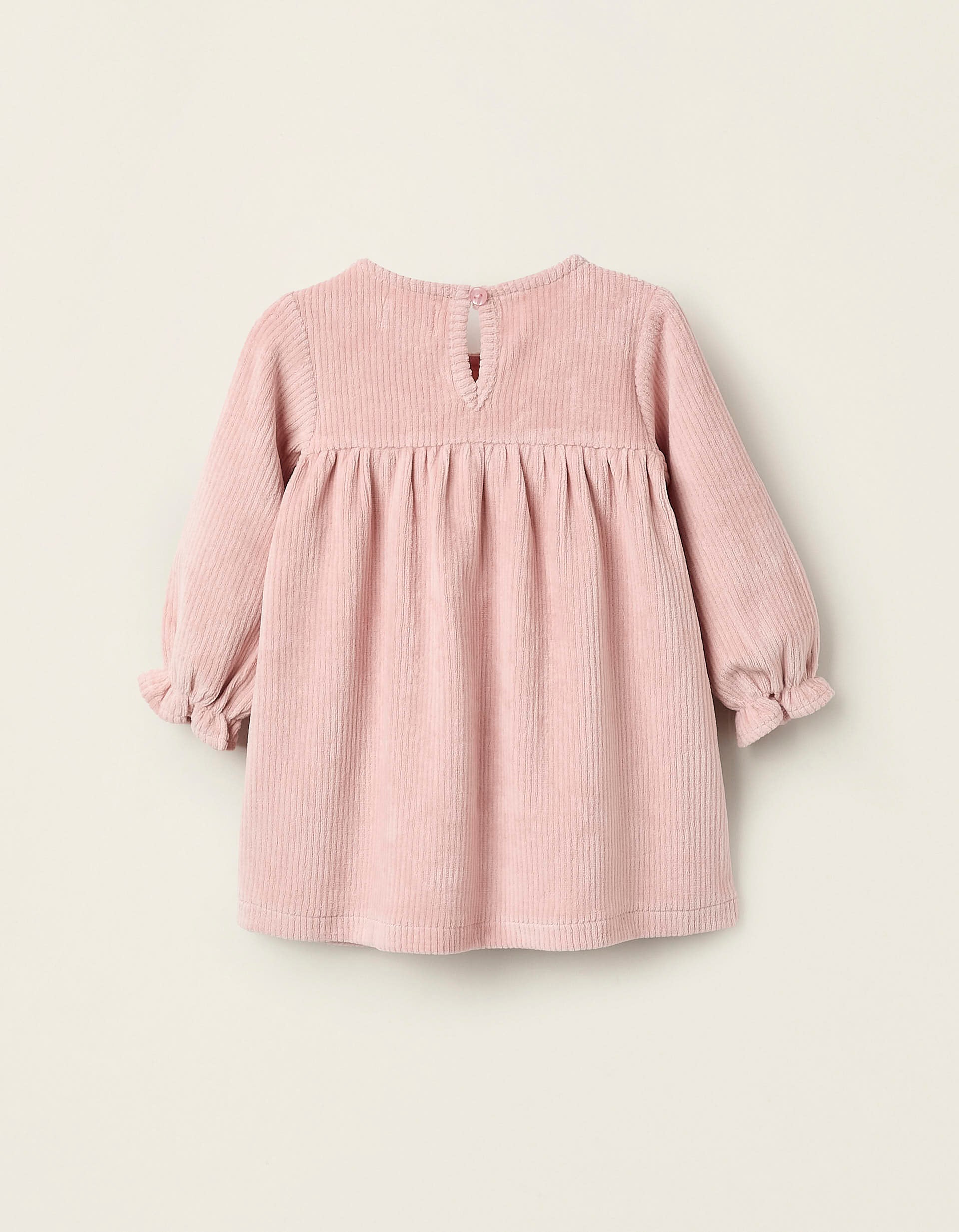 Corduroy Dress for Newborn Girls, Pink