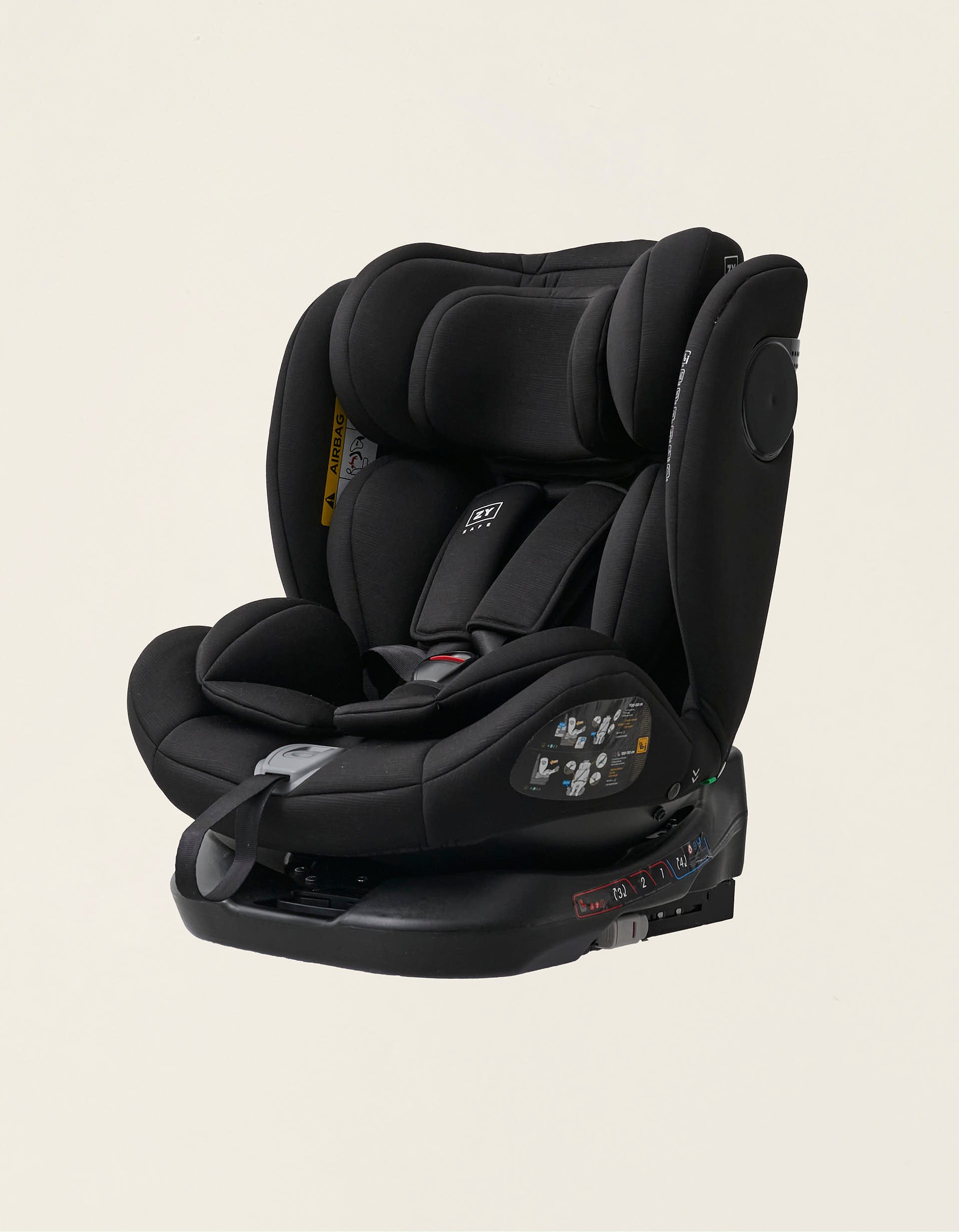 Car Seat I-Size ZY Safe Primecare with Isofix (40-150cm), Black