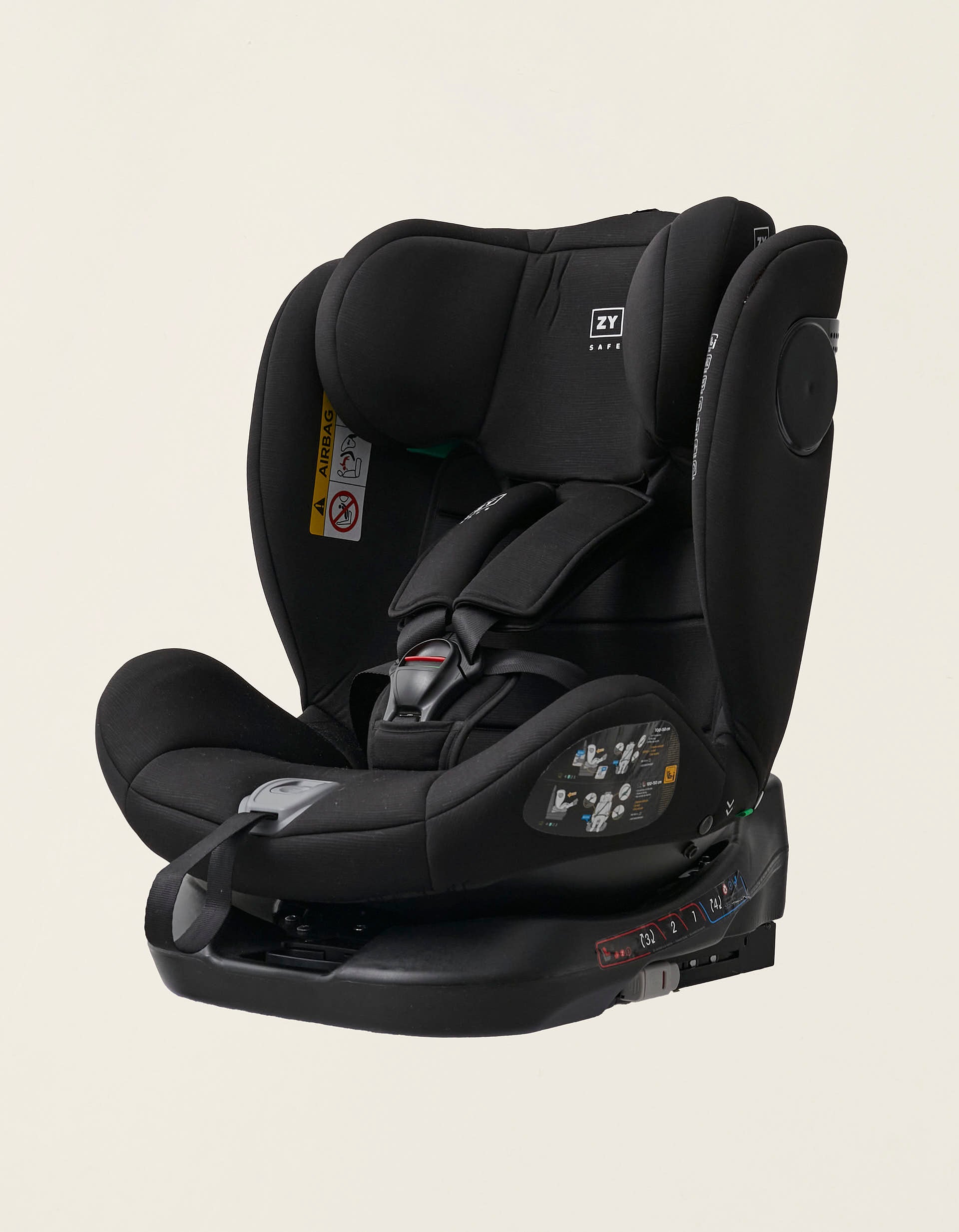 Car Seat I-Size ZY Safe Primecare with Isofix (40-150cm), Black