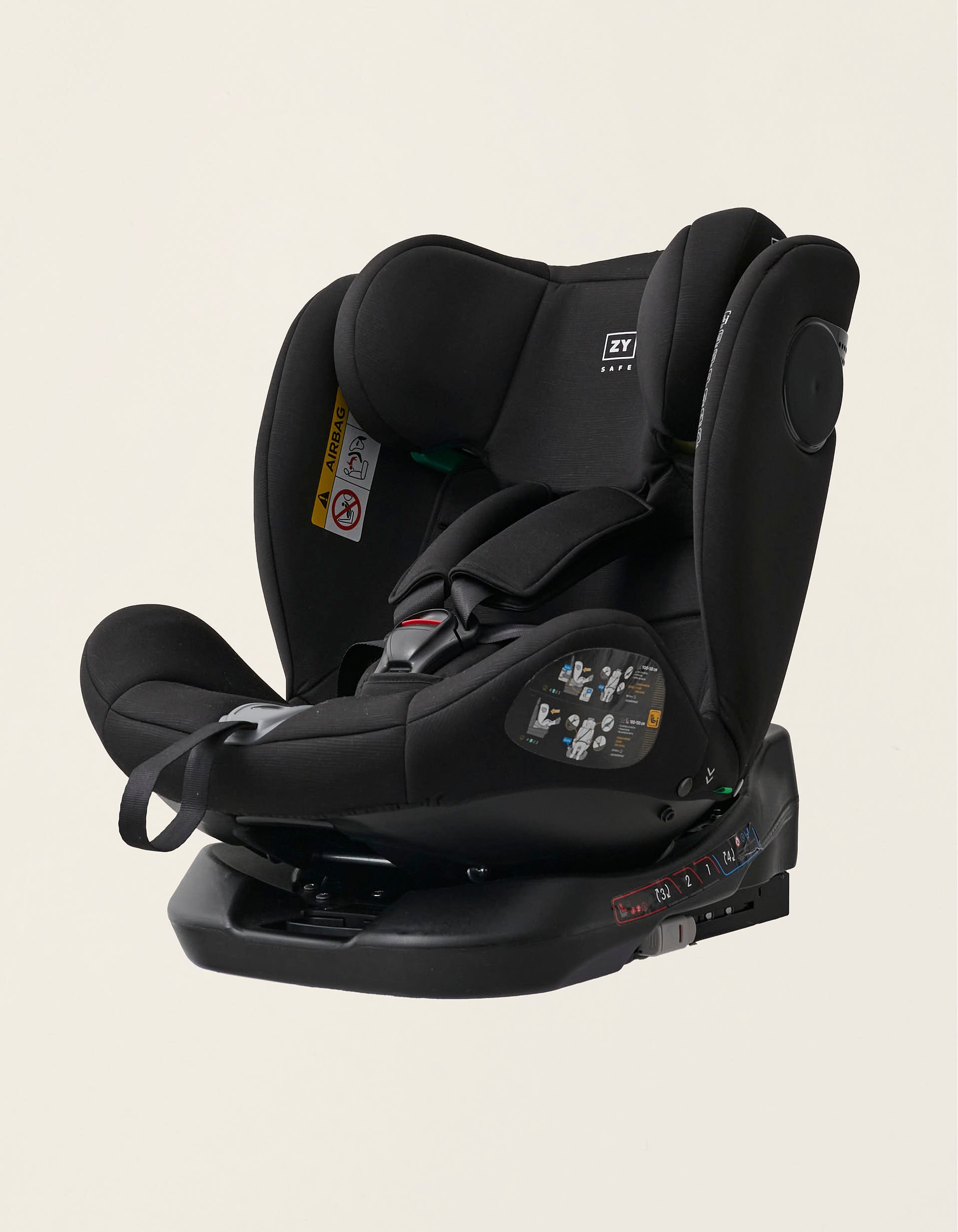 Car Seat I-Size ZY Safe Primecare with Isofix (40-150cm), Black