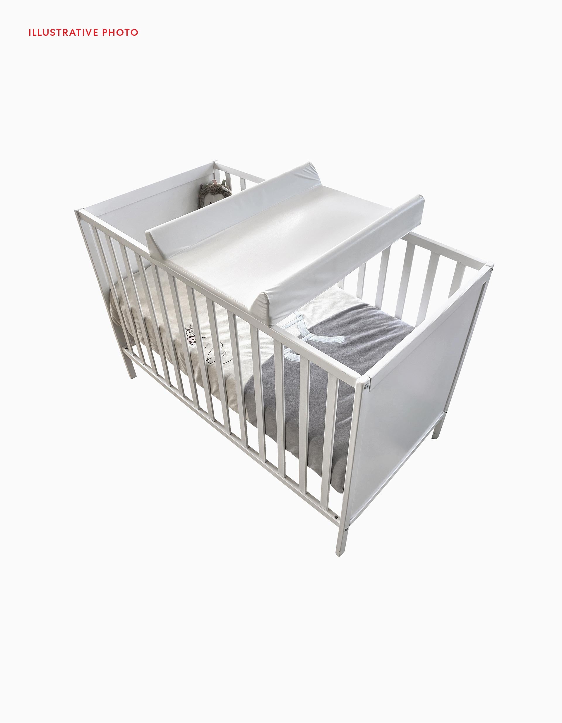 Tapis à Langer Rigide Steff, Blanc