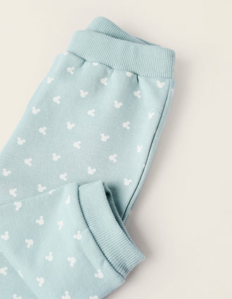 Sudadera + Pantalón para Recién Nacida 'Mickey', Gris/Verde Agua