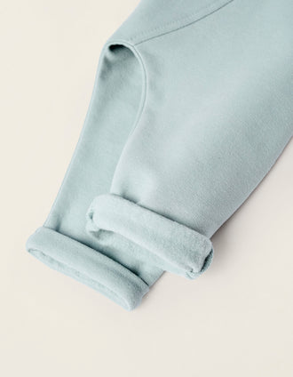 Pantalón Perchado con Tirantes para Recién Nacido, Azul
