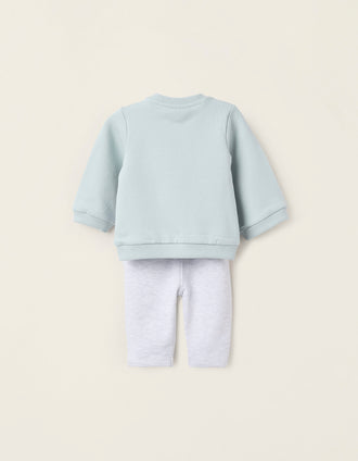 Sweat + Calças para Recém-Nascido ‘Dumbo’, Azul/Cinza