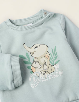 Sudadera + Pantalón para Recién Nacido 'Dumbo', Azul/Gris