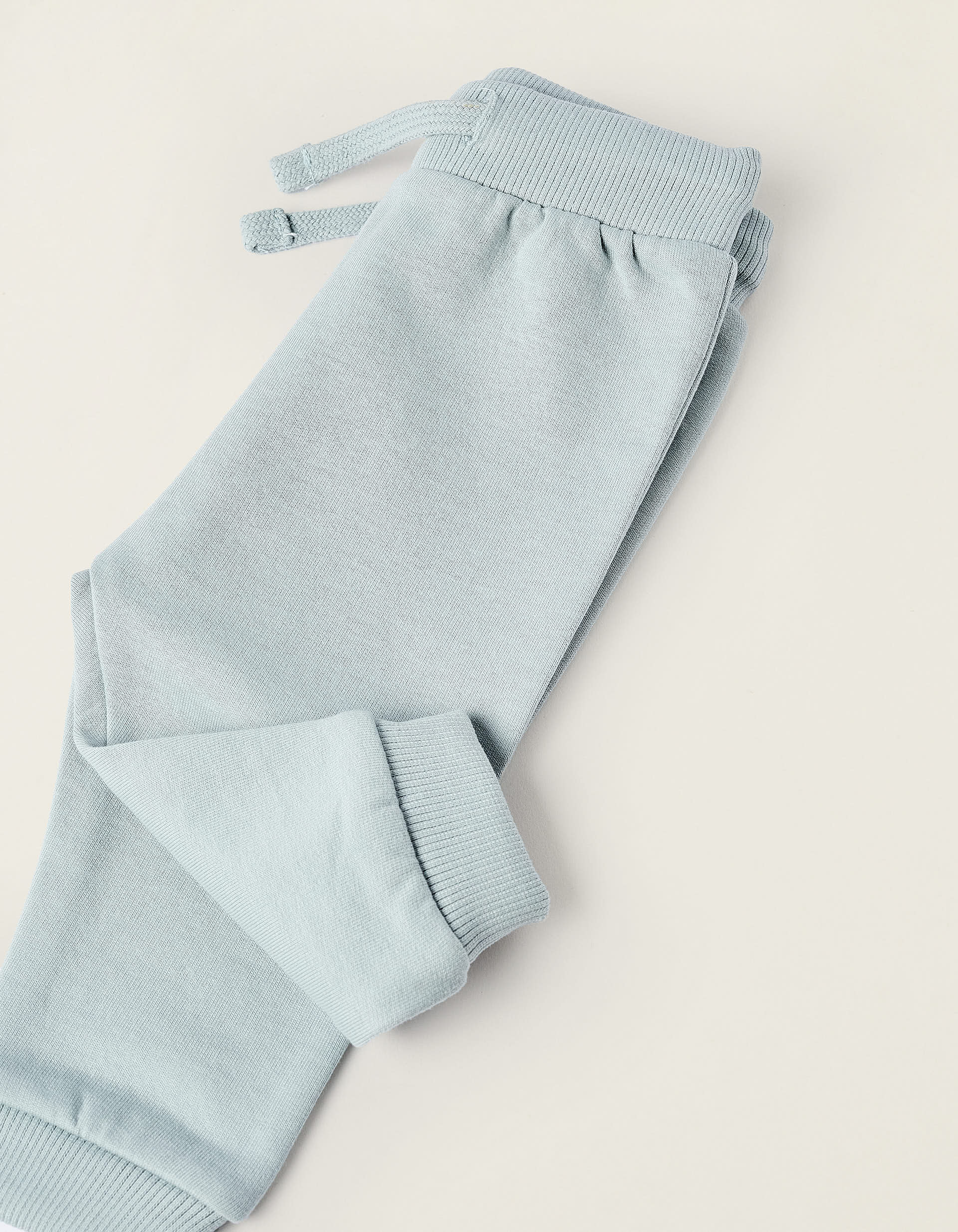 Sweatshirt + Footed Trousers for Newborns 'Mountain', Blue/White