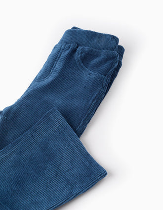 Jegging de Pana para Bebé Niña 'Flare', Turquesa