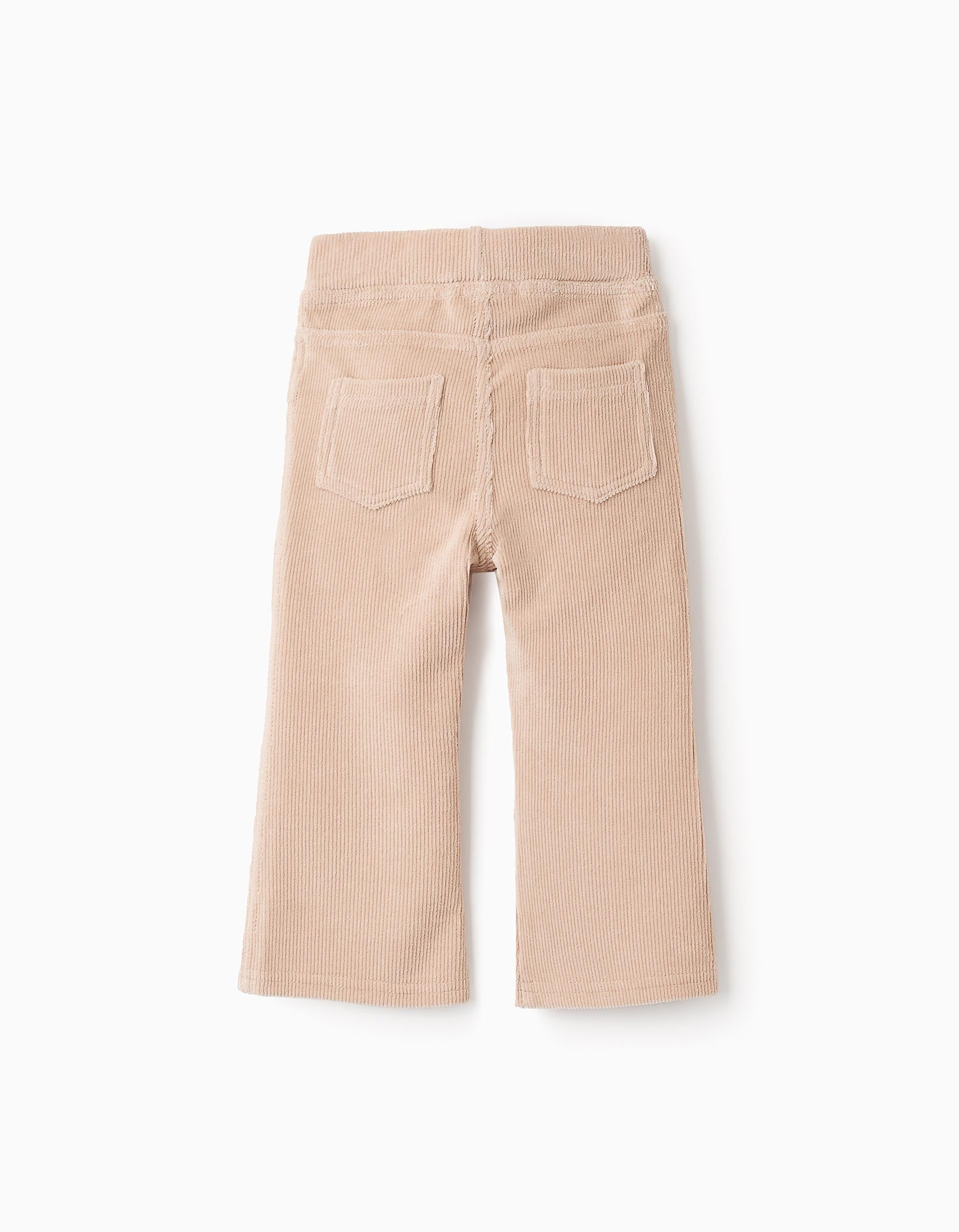 Jegging en Velours Côtelé pour Bébé Fille 'Flare', Beige