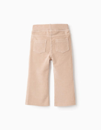 Jegging de Pana para Bebé Niña 'Flare', Beige