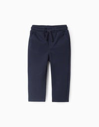 Pantalon en Interlock pour Bébé Garçon, Bleu Foncé