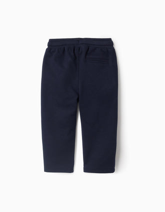 Pantalon en Interlock pour Bébé Garçon, Bleu Foncé