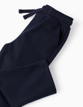 Pantalon en Interlock pour Bébé Garçon, Bleu Foncé