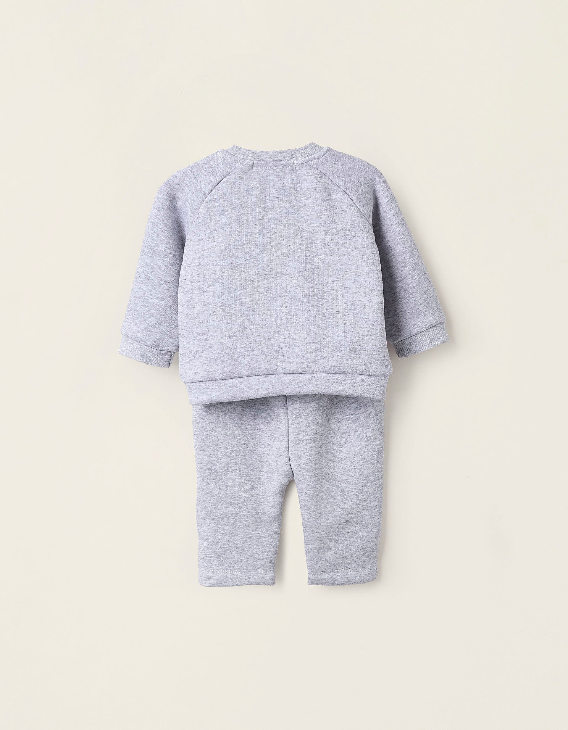 Thermal Fleece Set for Newborn Babies 'Hedgehog', Grey