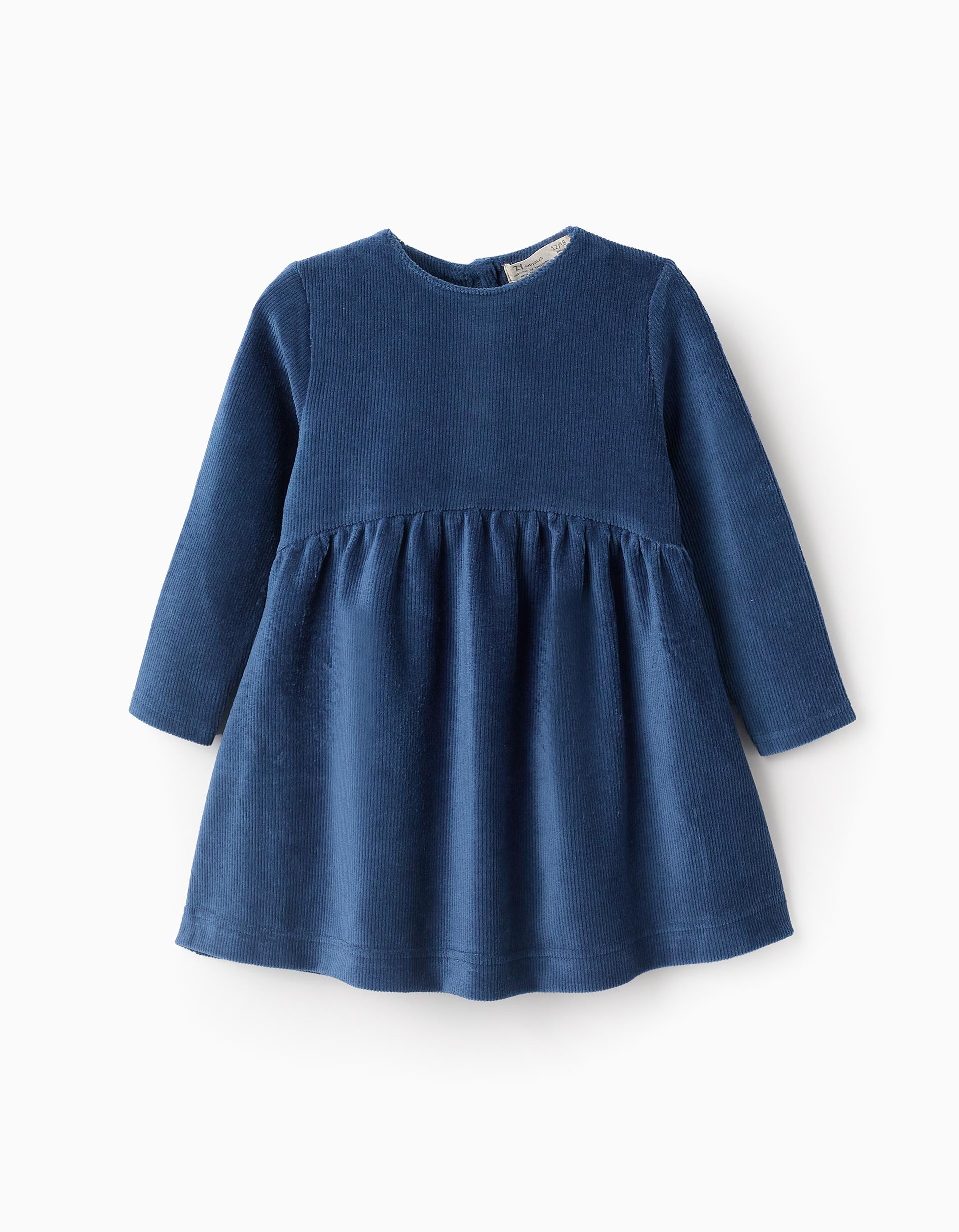 Corduroy Dress for Baby Girls, Blue