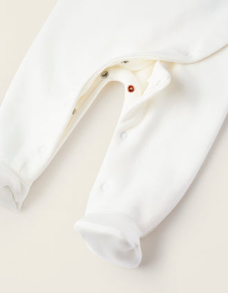 Pelele de Efecto Térmico para Recién Nacida 'Erizo', Blanco