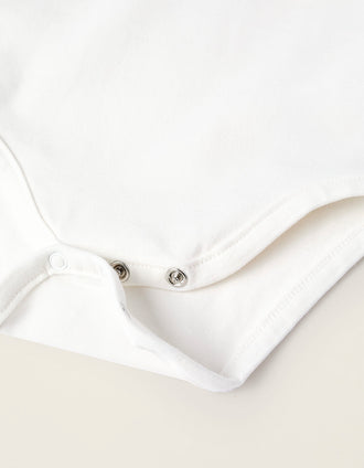 Body con Volantes para Recién Nacida, Blanco