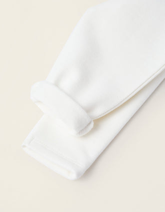 Sudadera + Pantalón Perchado para Recién Nacida 'Castor', Gris/Rosa