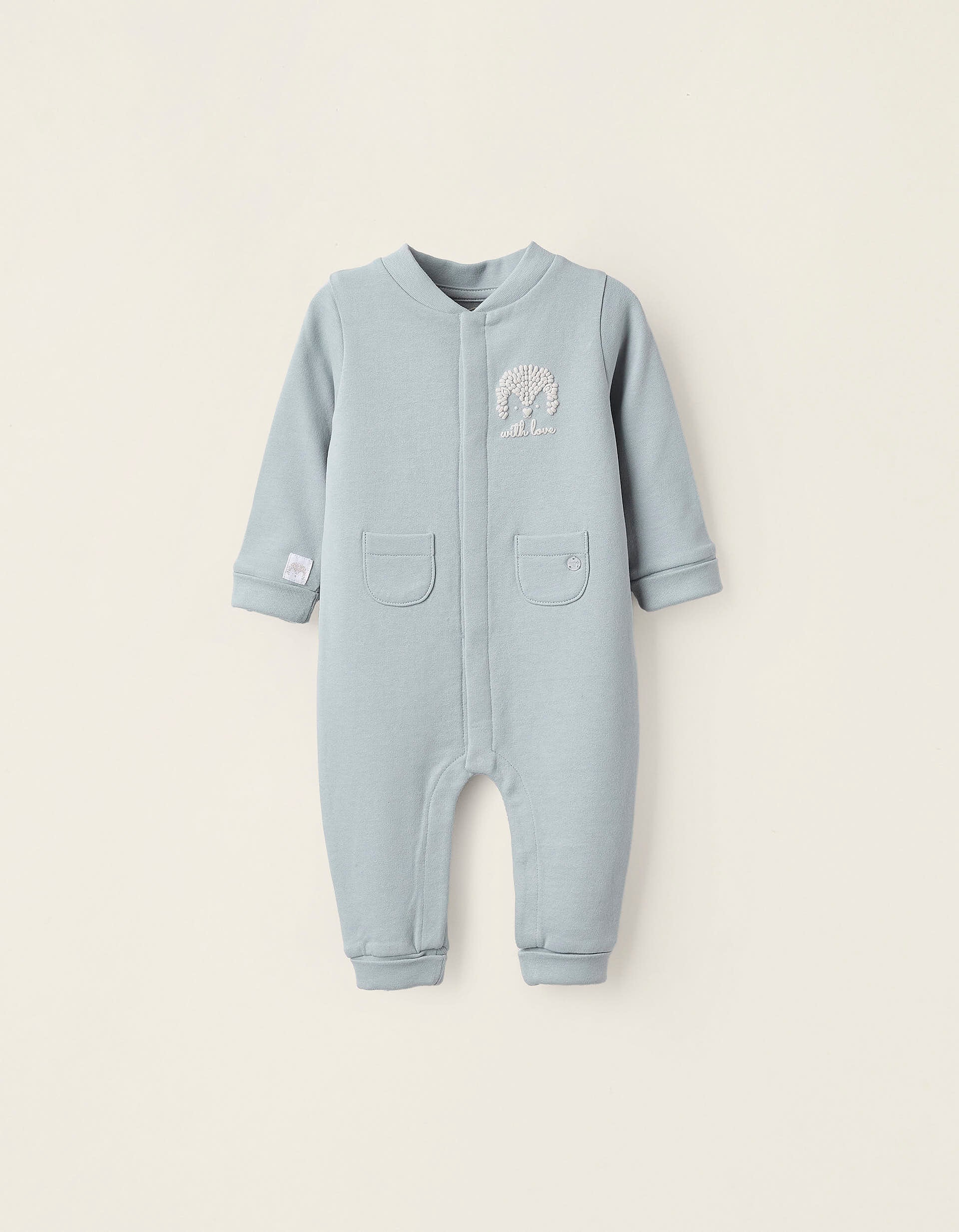 Sleepsuit for Newborns 'Hedgehog', Blue