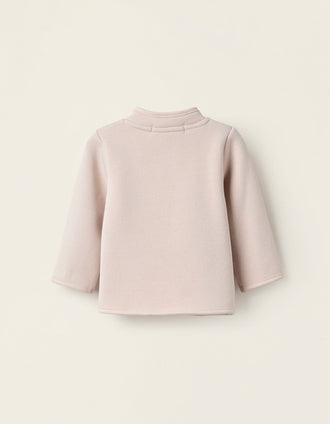 Chaqueta Perchada con Bolsillos para Recién Nacido, Beige