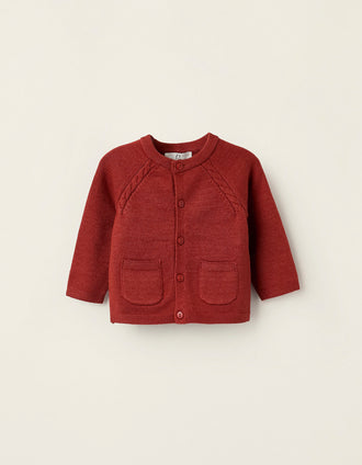 Chaqueta de Punto para Recién Nacido, Naranja