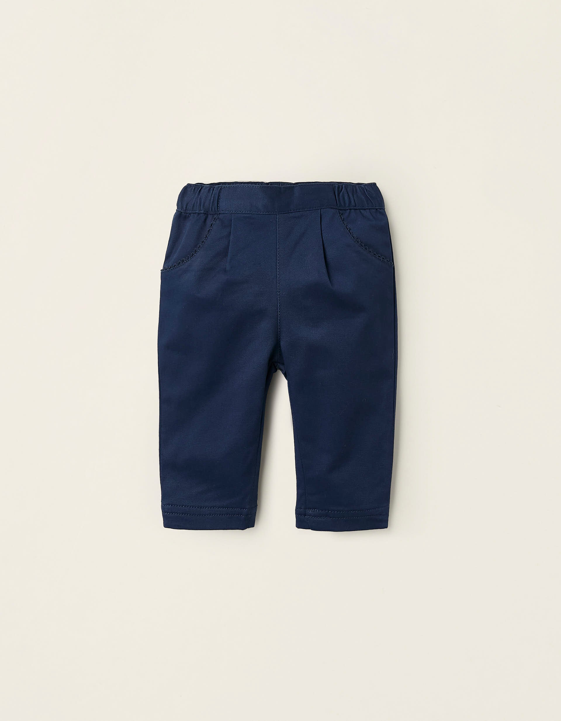 Trousers for Newborn Girls, Dark Blue