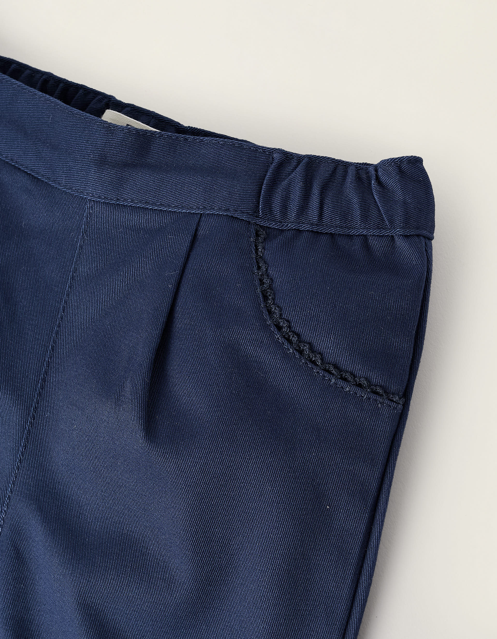 Trousers for Newborn Girls, Dark Blue