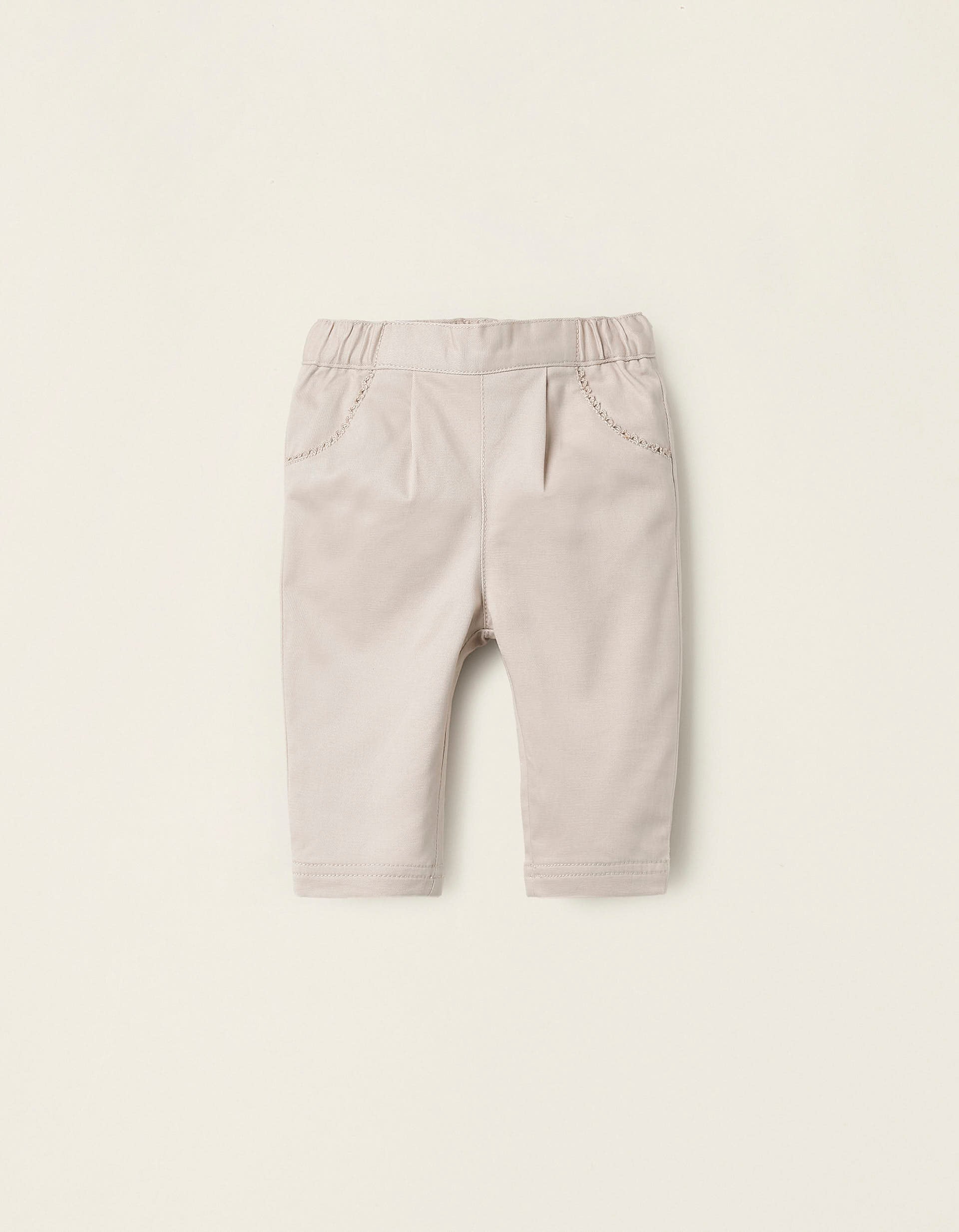 Trousers for Newborn Girls, Beige