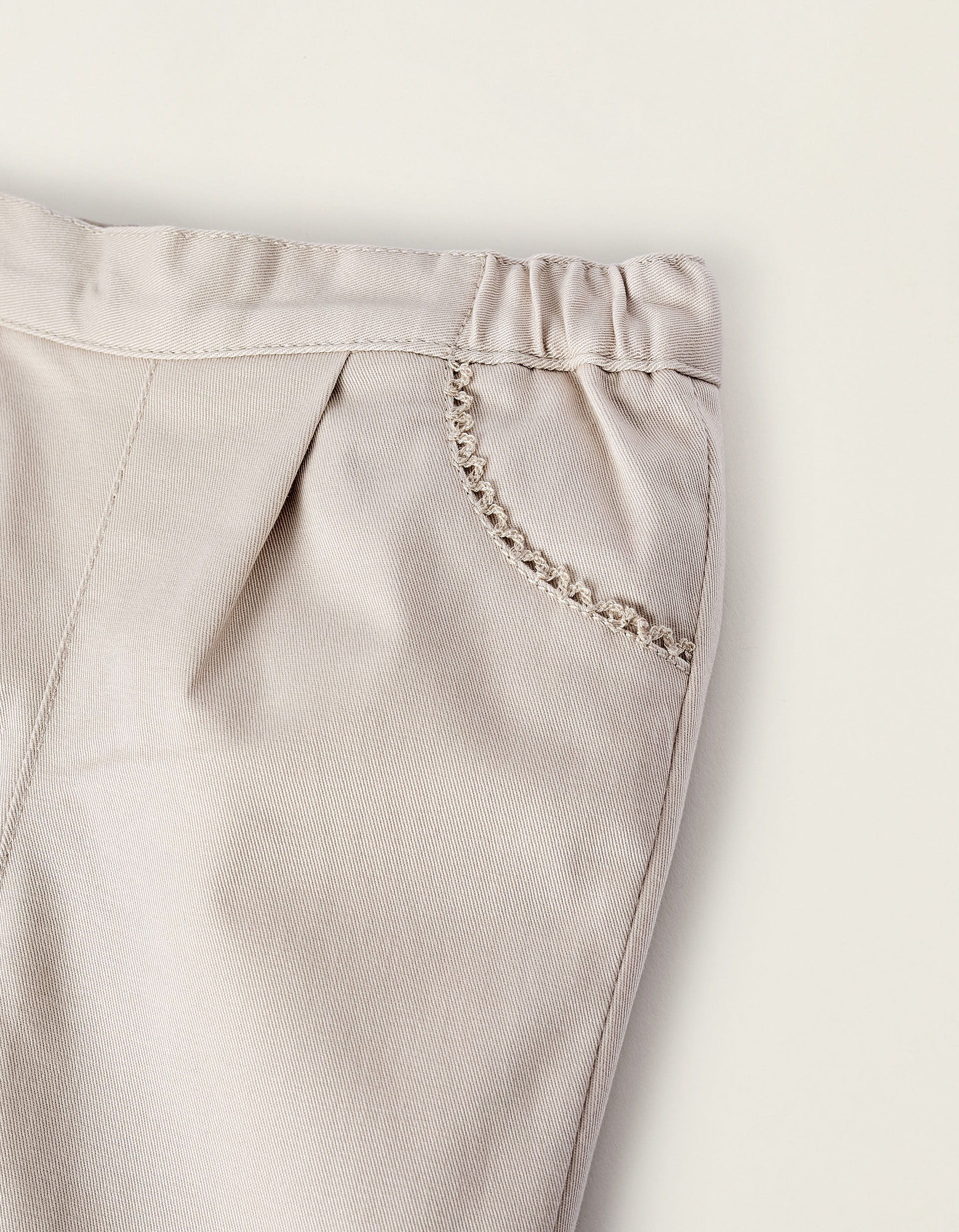 Trousers for Newborn Girls, Beige