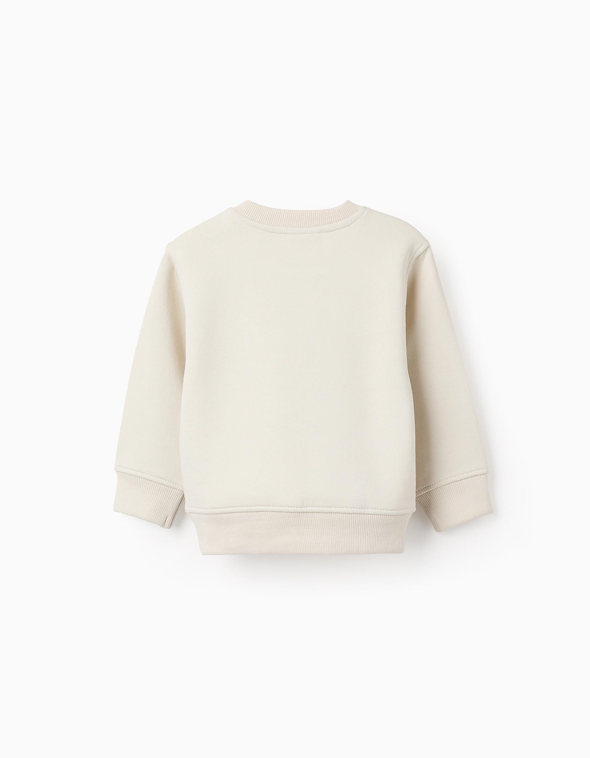 Sudadera Perchada para Bebé Niño 'Monstruos de las Emociones', Beige