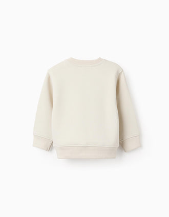 Sweat Gratté pour Bébé Garçon 'Monstres des Émotions', Beige