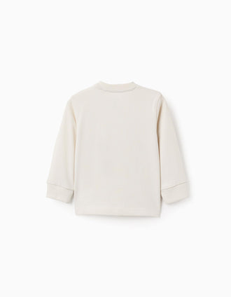 T-shirt à Manches Longues pour Bébé Garçon 'Monstres', Beige