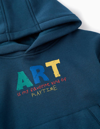 Sweat Gratté pour Bébé Garçon 'Art', Turquoise