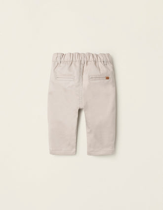 Pantalón Chino para Recién Nacido, Beige