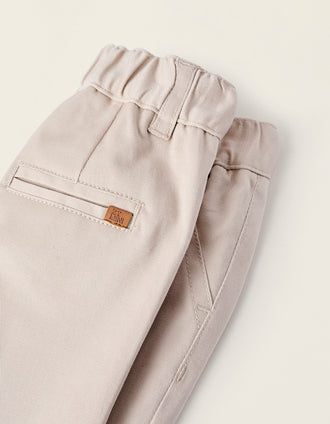 Pantalón Chino para Recién Nacido, Beige