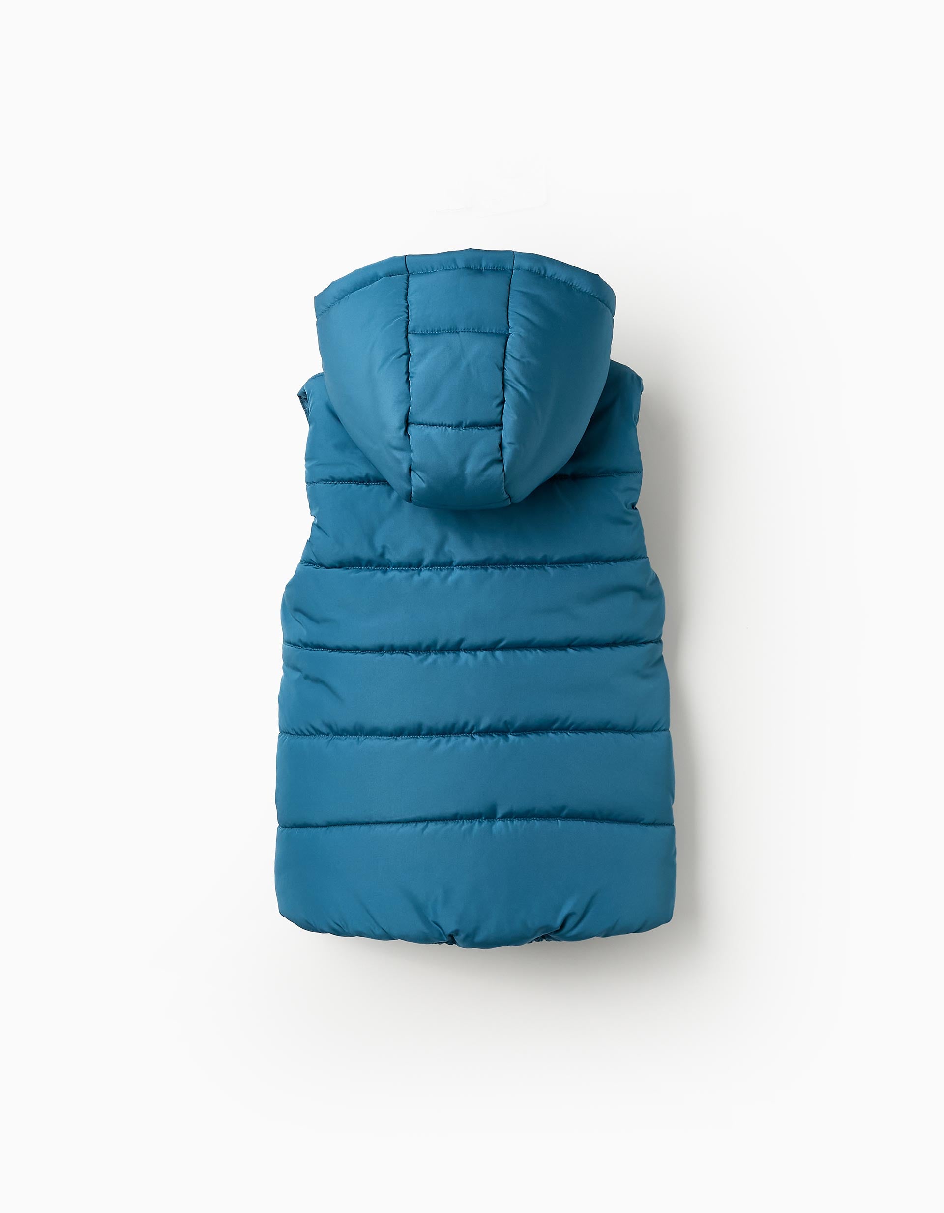 Padded Hooded Gilet for Boys, Turquoise