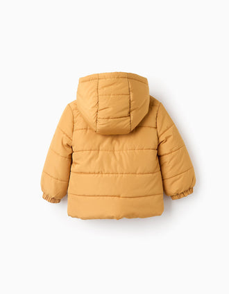 Doudoune avec Capuche pour Bébé Garçon, Jaune