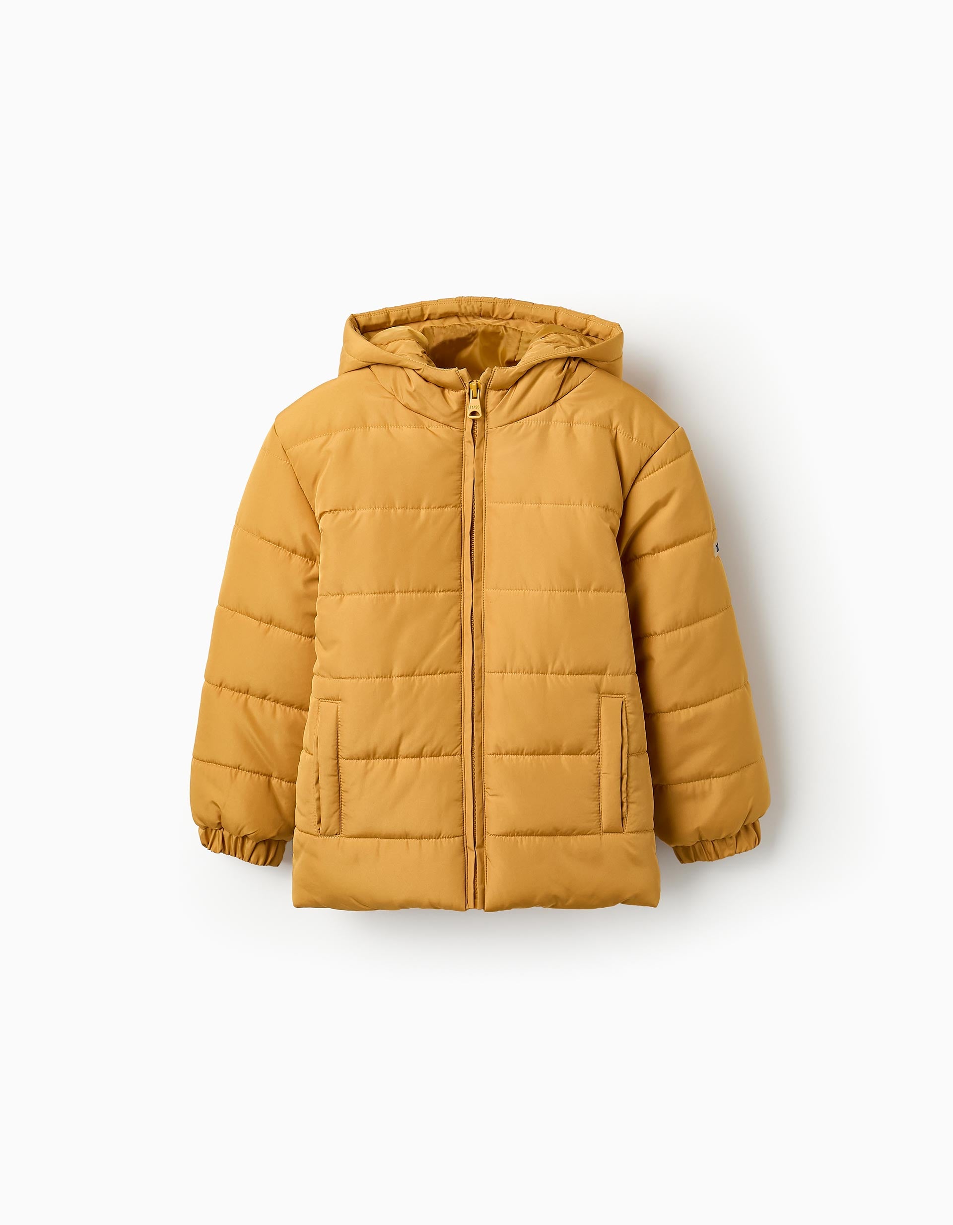 Padded Hooded Jacket for Boys, Yellow