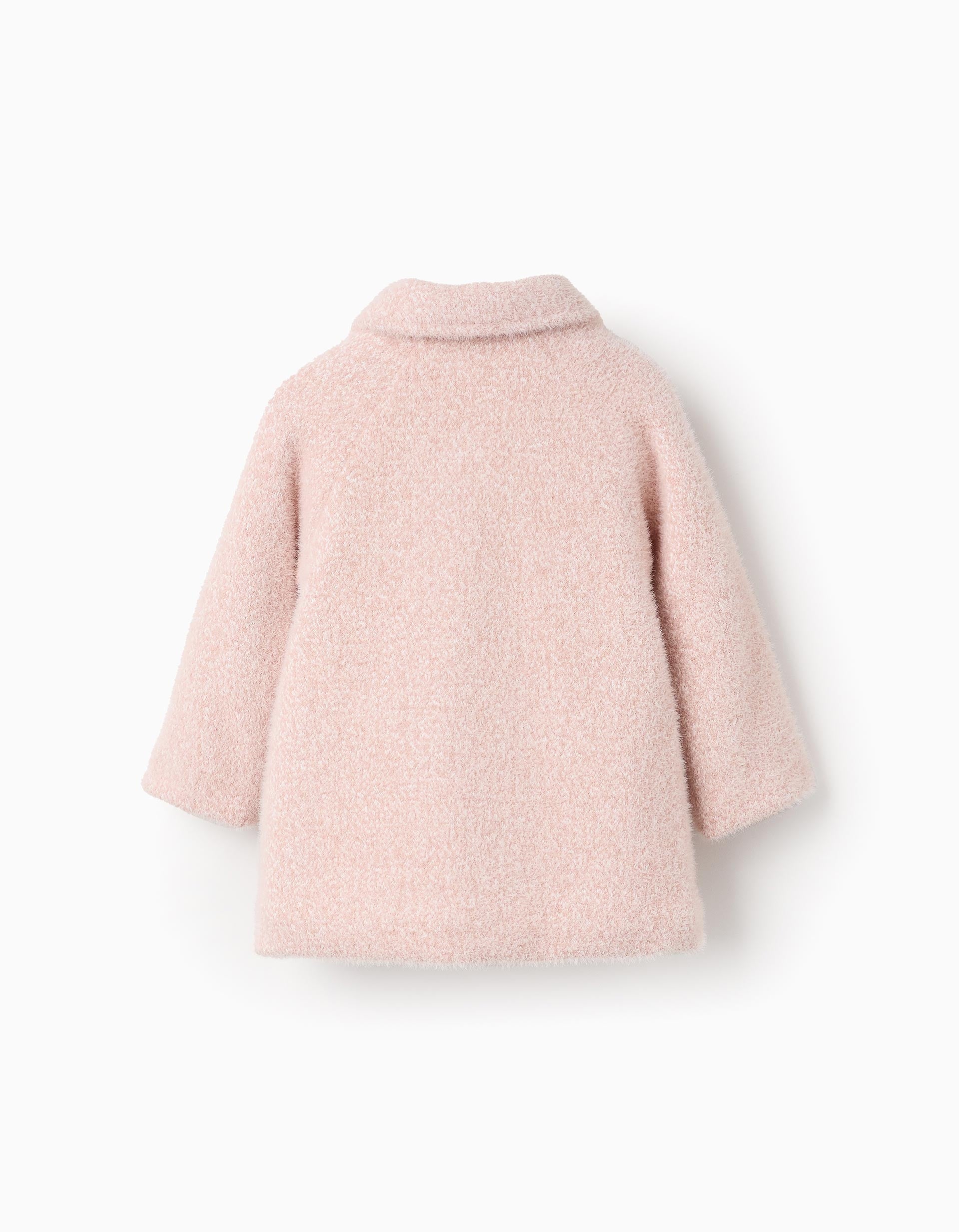 Fluffy Coat for Baby Girls, Pink