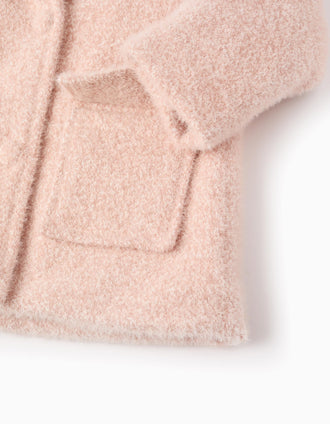 Abrigo Afelpado para Bebé Niña, Rosa