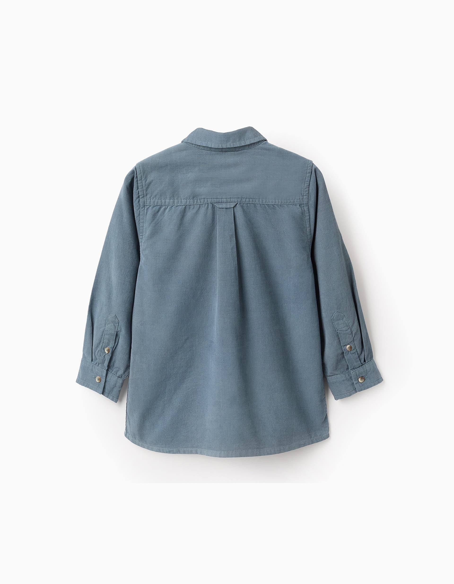 Corduroy Shirt for Boys, Blue