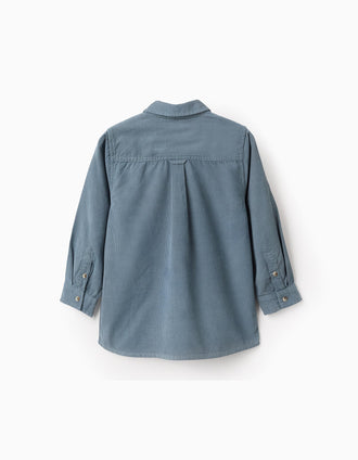 Camisa de Pana para Niño, Azul