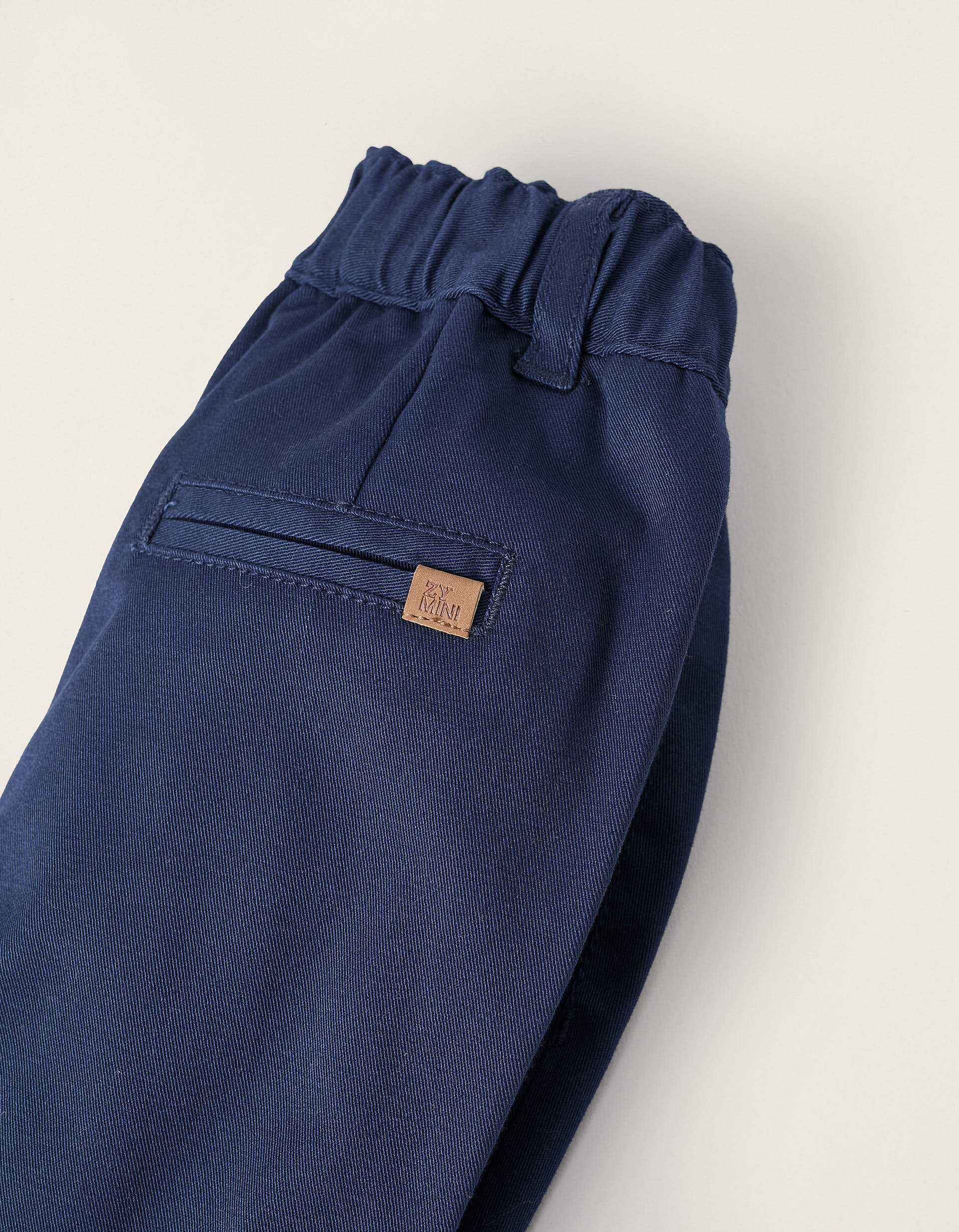 Trousers with Removable Straps for Newborns, Dark Blue