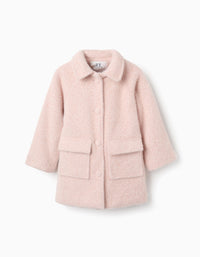 Casaco Felpudo para Menina, Rosa