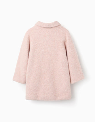 Abrigo Afelpado para Niña, Rosa