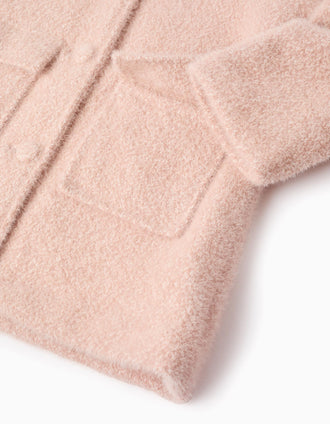Casaco Felpudo para Menina, Rosa