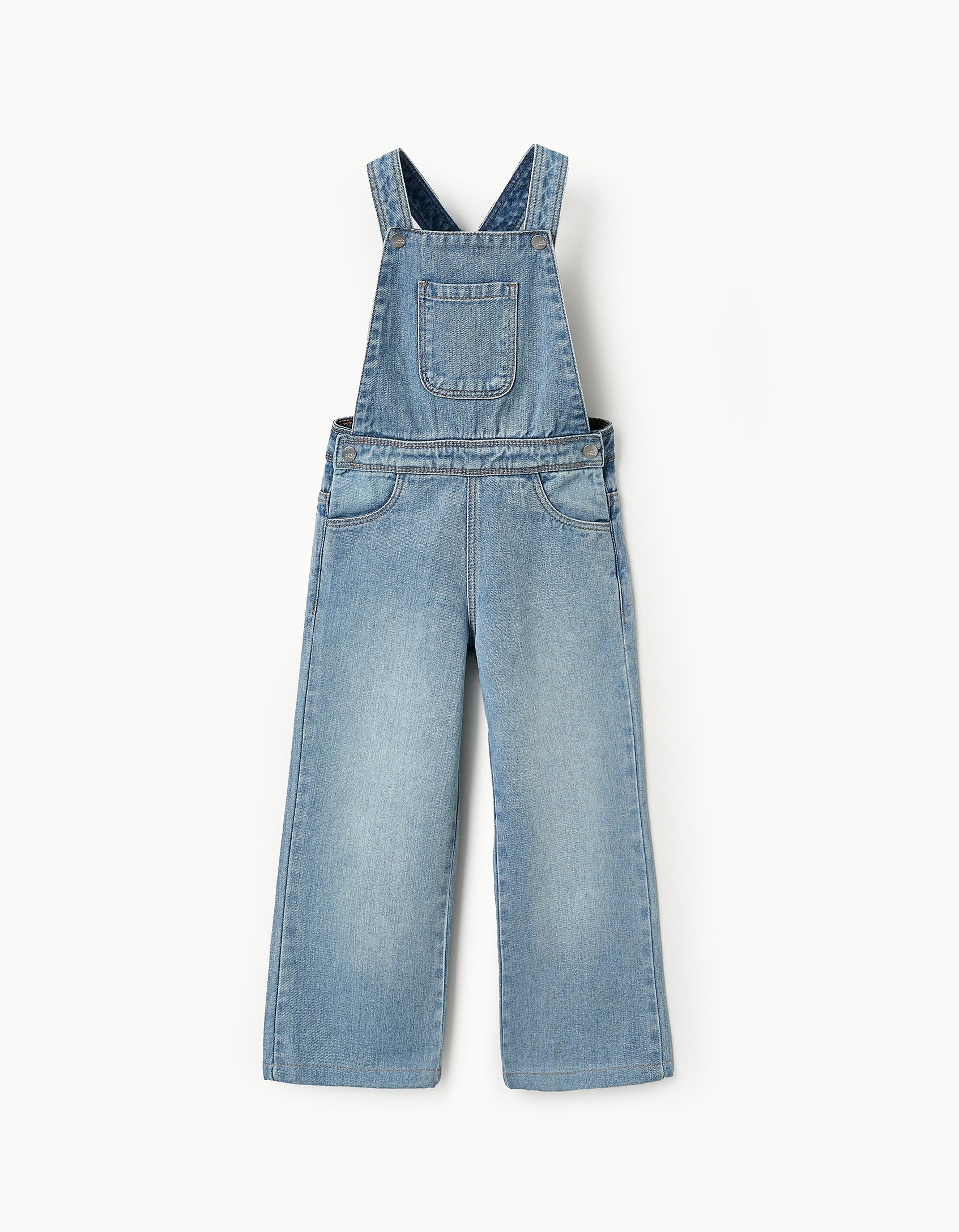 Denim Dungarees for Girls, Blue