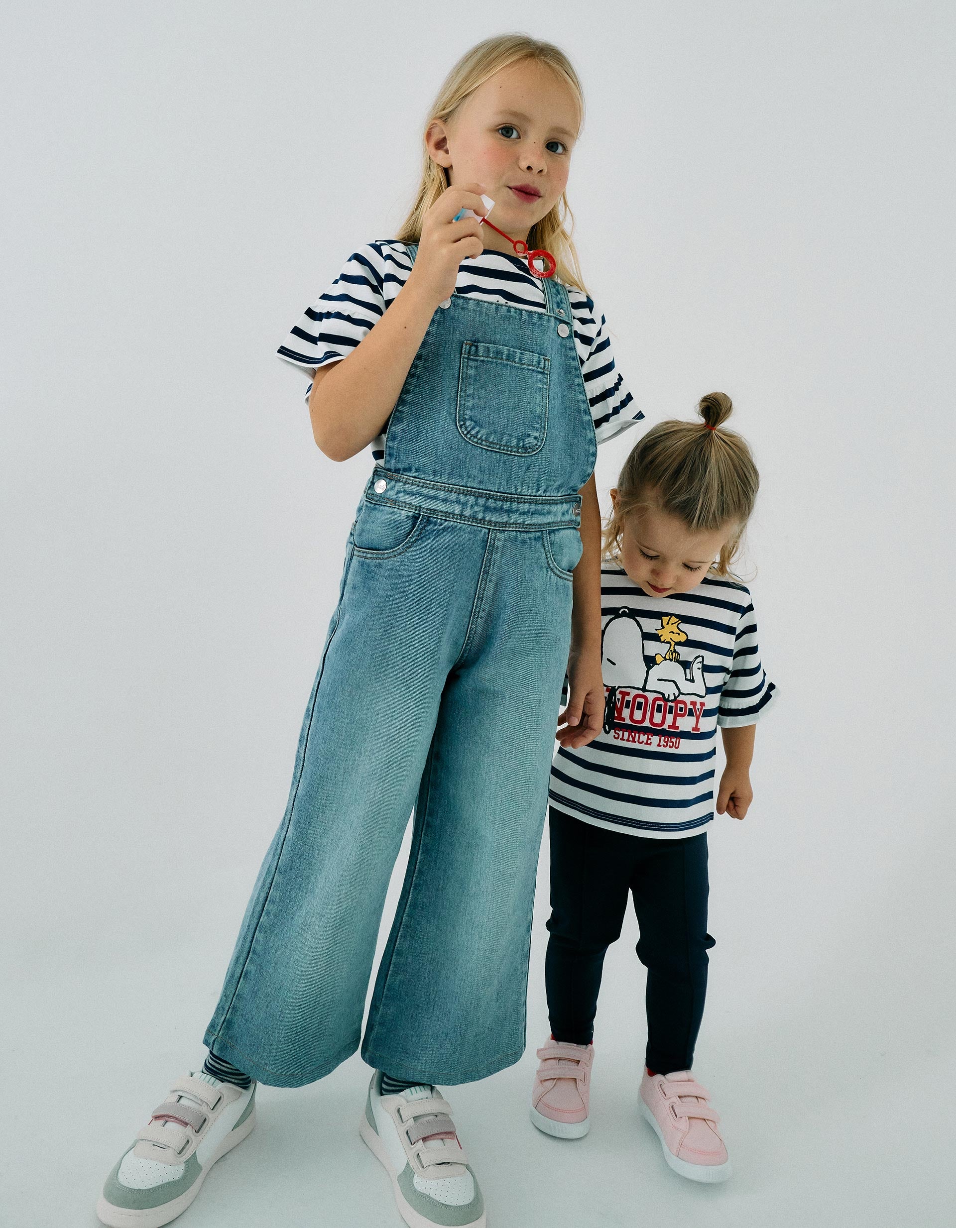 Denim Dungarees for Girls, Blue