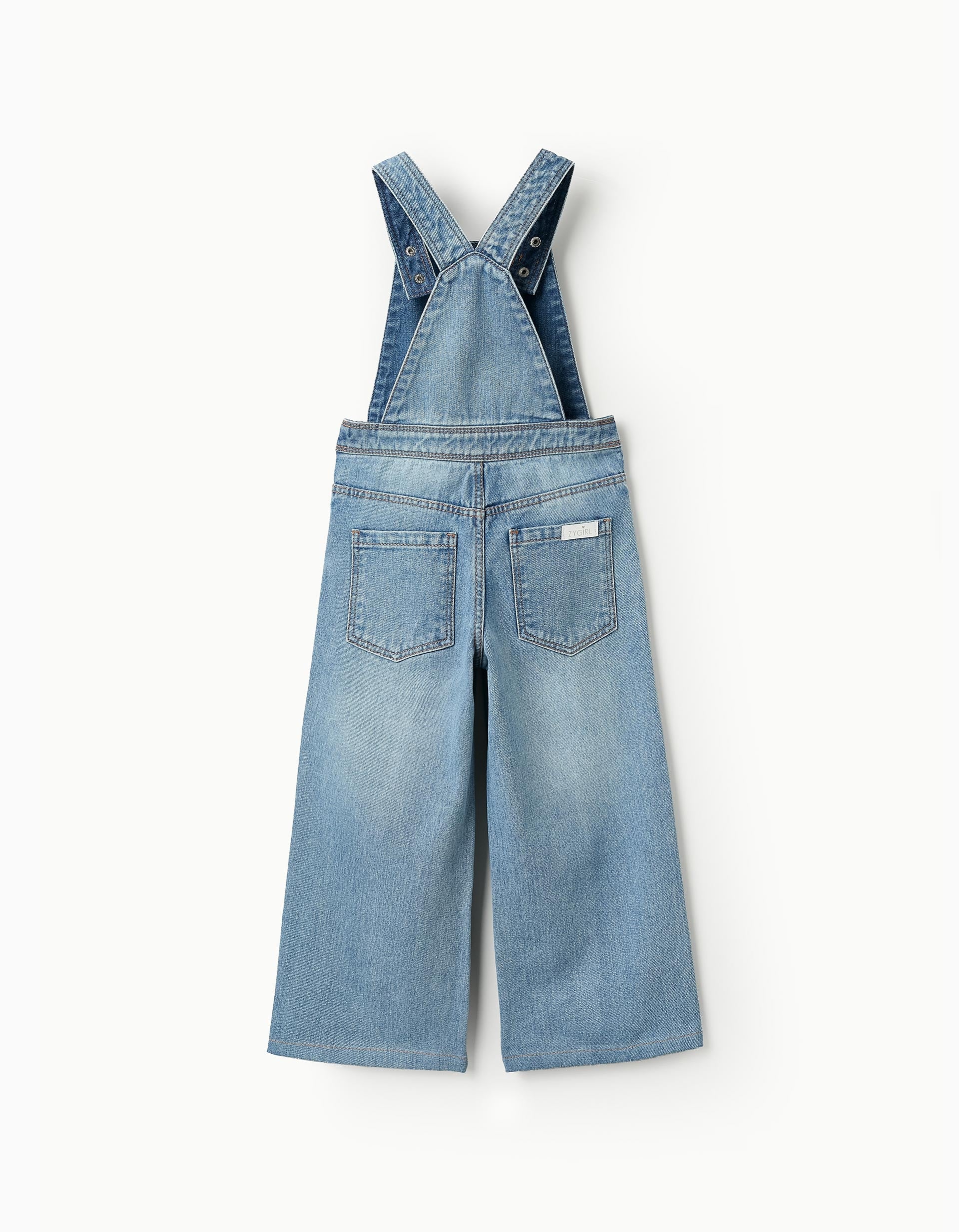 Denim Dungarees for Girls, Blue