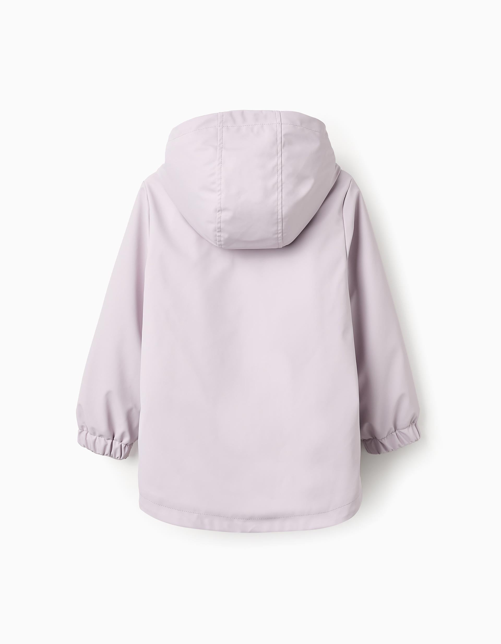 Rubber Parka with Sherpa Lining for Girls, Lilac